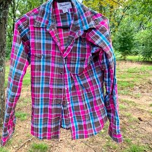 wrangler wrancher button down women’s size M